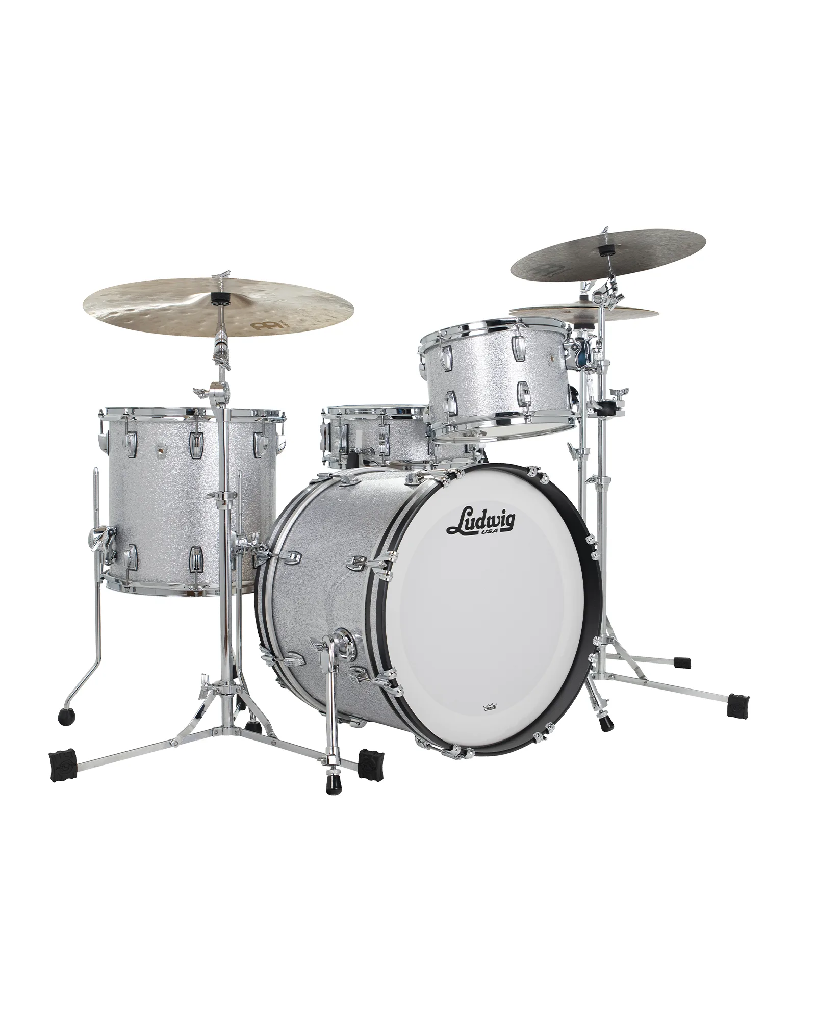Classic Oak Downbeat Silver Sparkle L7340AX0S_A Ludwig Classic Oak L7340AX0S - Image 1
