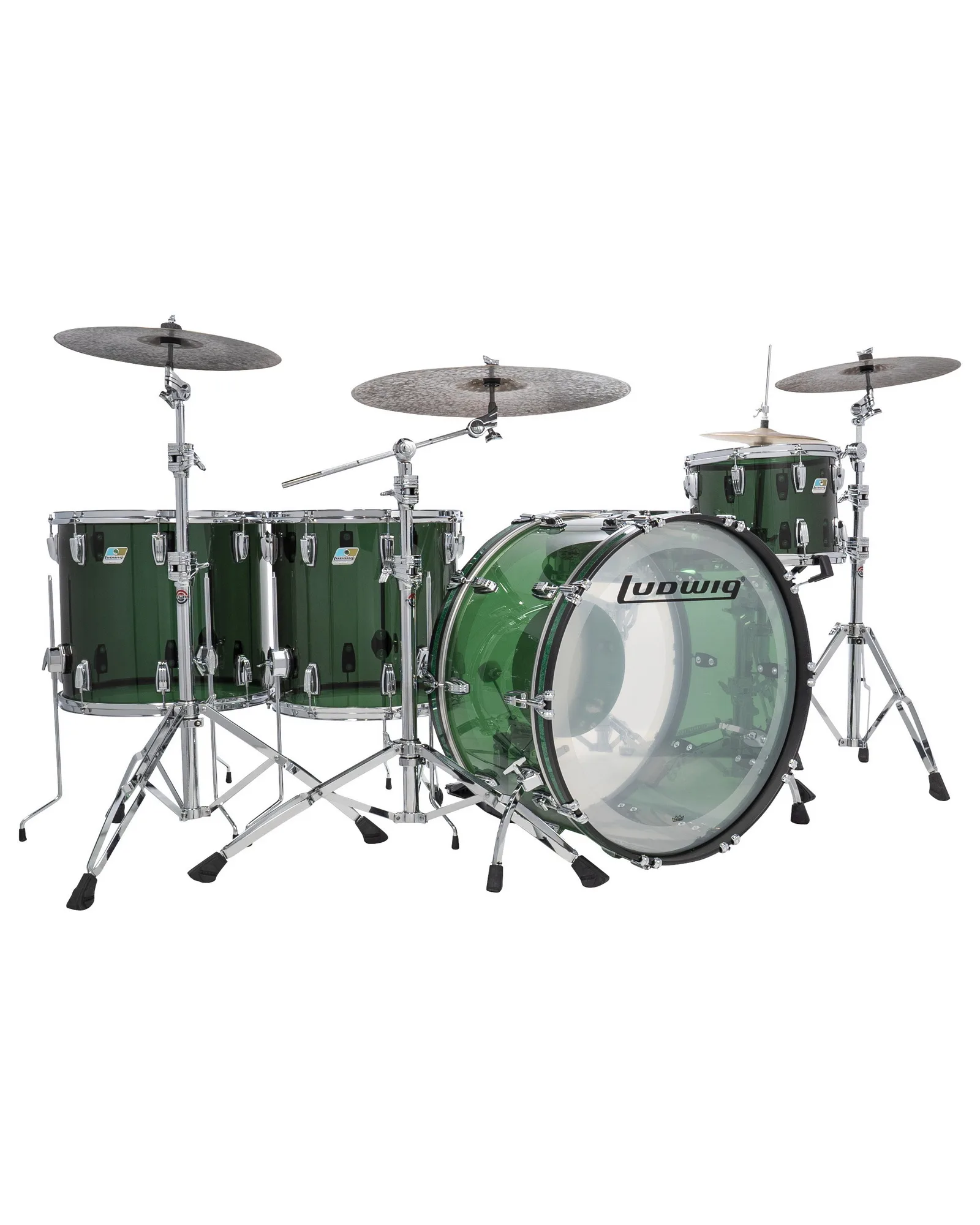 L8264LX49_Ludwig_Vistalite_Green_Bonham zep_A.psd Ludwig Vistalite L8264LX49 - Image 1