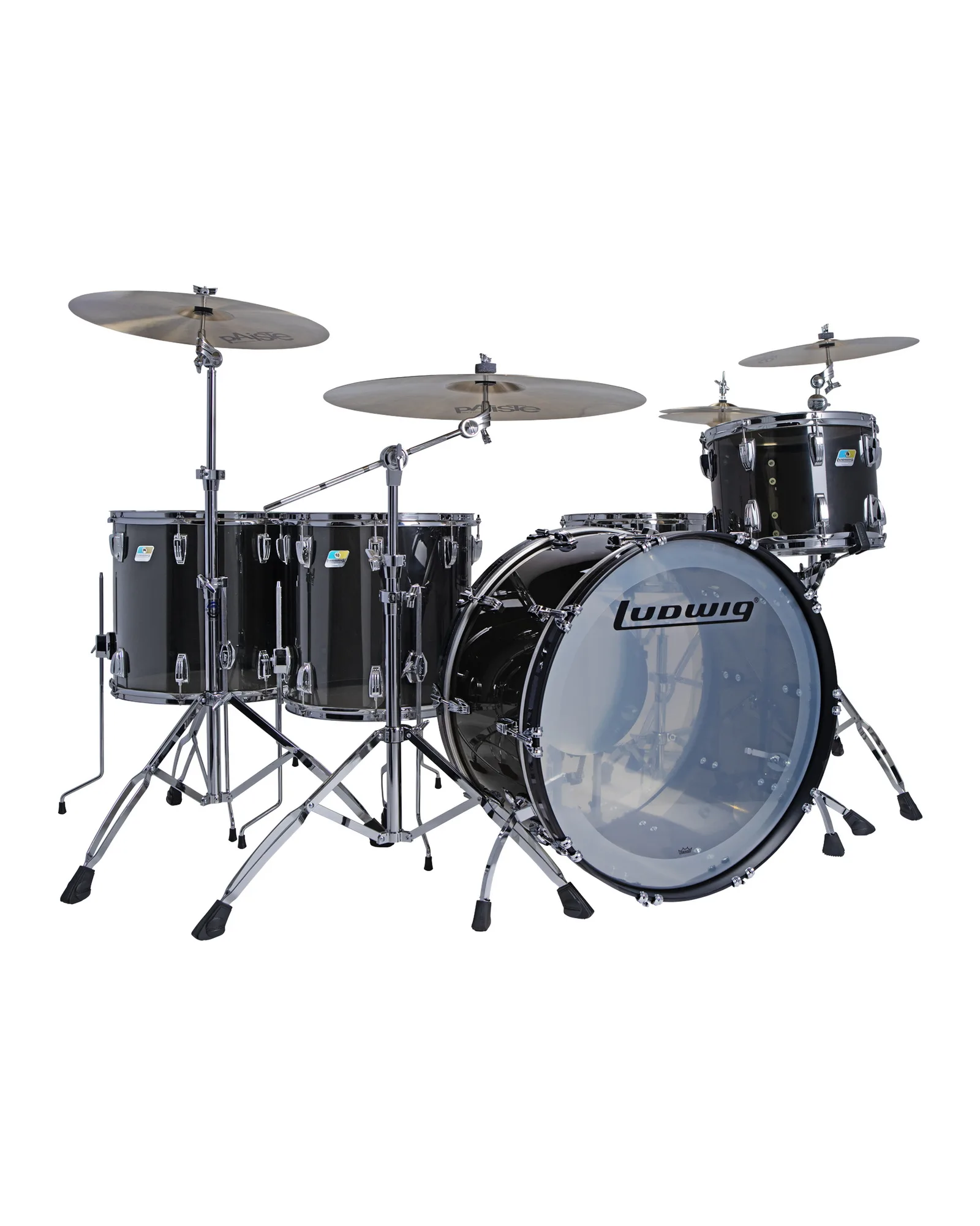 L8264LXV6_Vista Lite Zep Smoke 4pc_A Ludwig Vistalite L8264LXV6 - Image 1