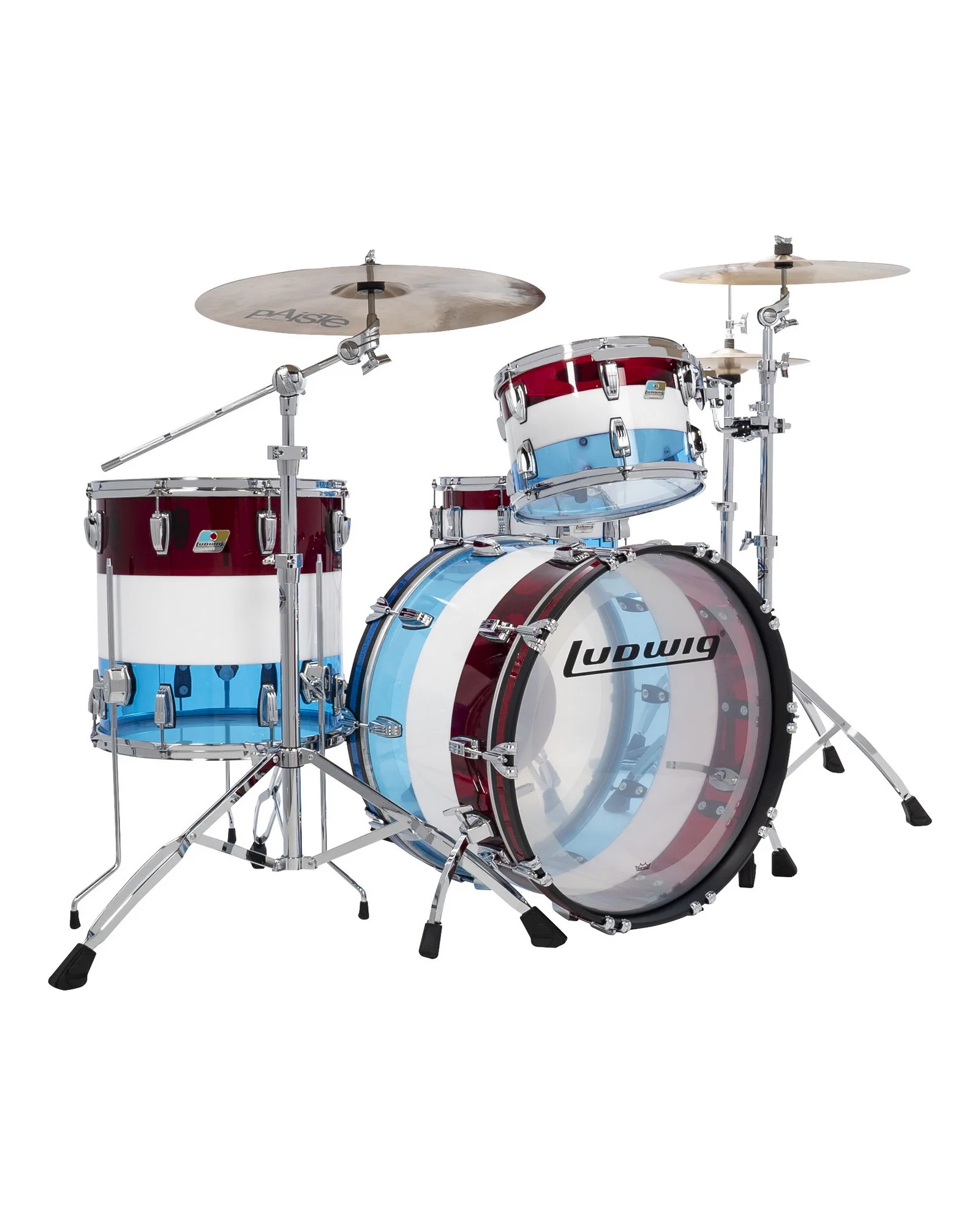 L94233LXE1WC_Ludwig_Vistalite_Red white blue_Fab_A.PSD Ludwig Vistalite L94233LXE1WC - Image 1