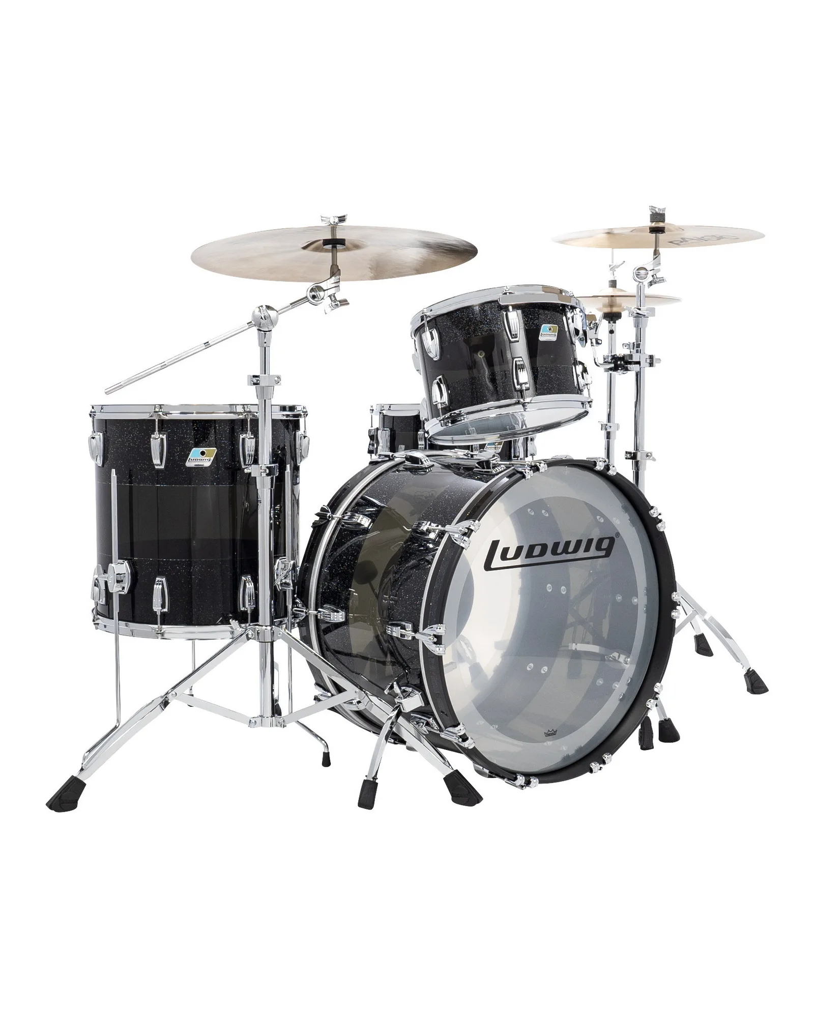 L94233LXE3WC_Ludwig_Vistalite_Black sparkle smoke clear black sparkle_Fab_A.PSD Ludwig Vistalite L94233LXE3WC - Image 1