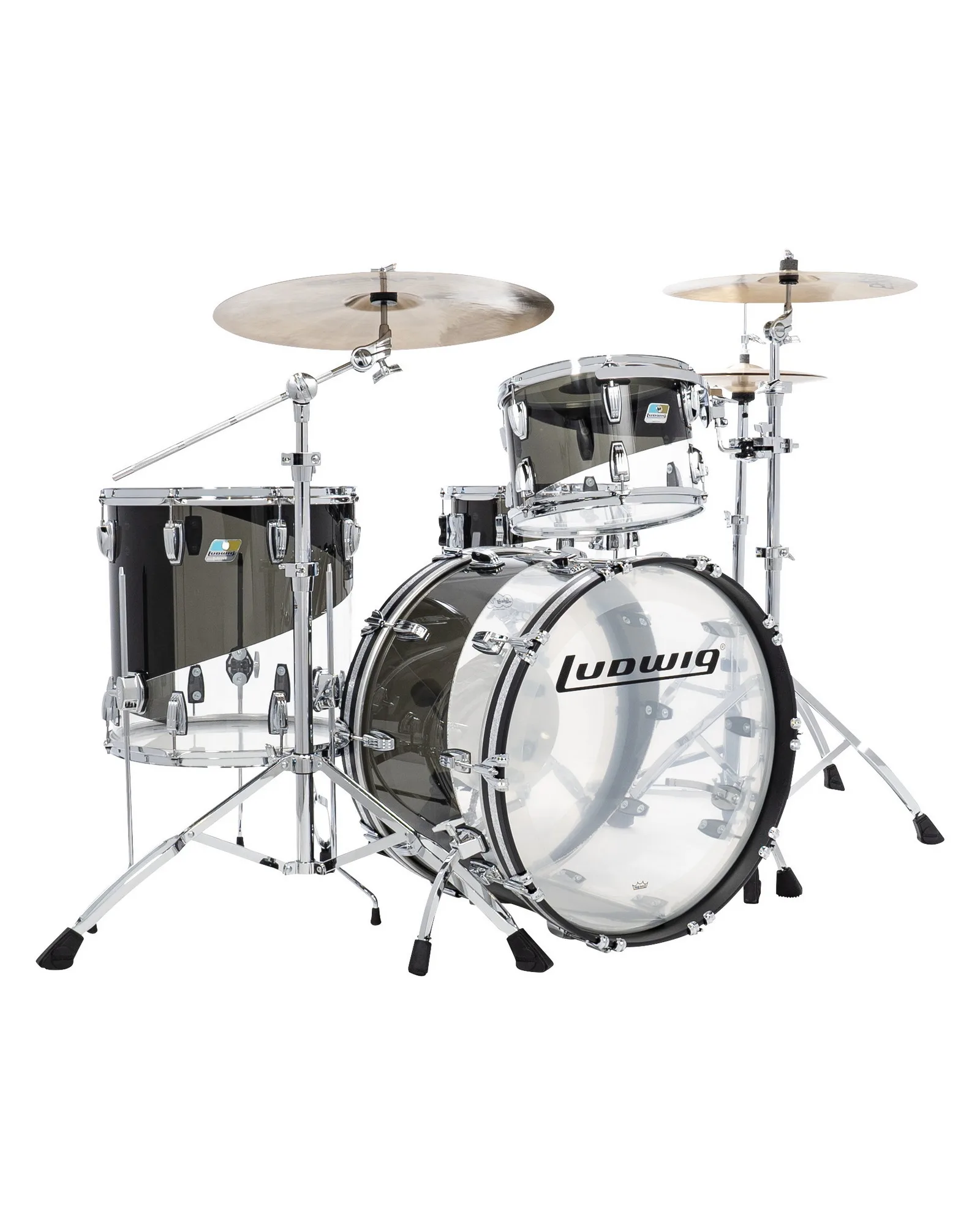 L94233LXE7WC_Ludwig_Vistalites_Smoke clear_Fab_A.PSD Ludwig Vistalite L94233LXE7WC - Image 1