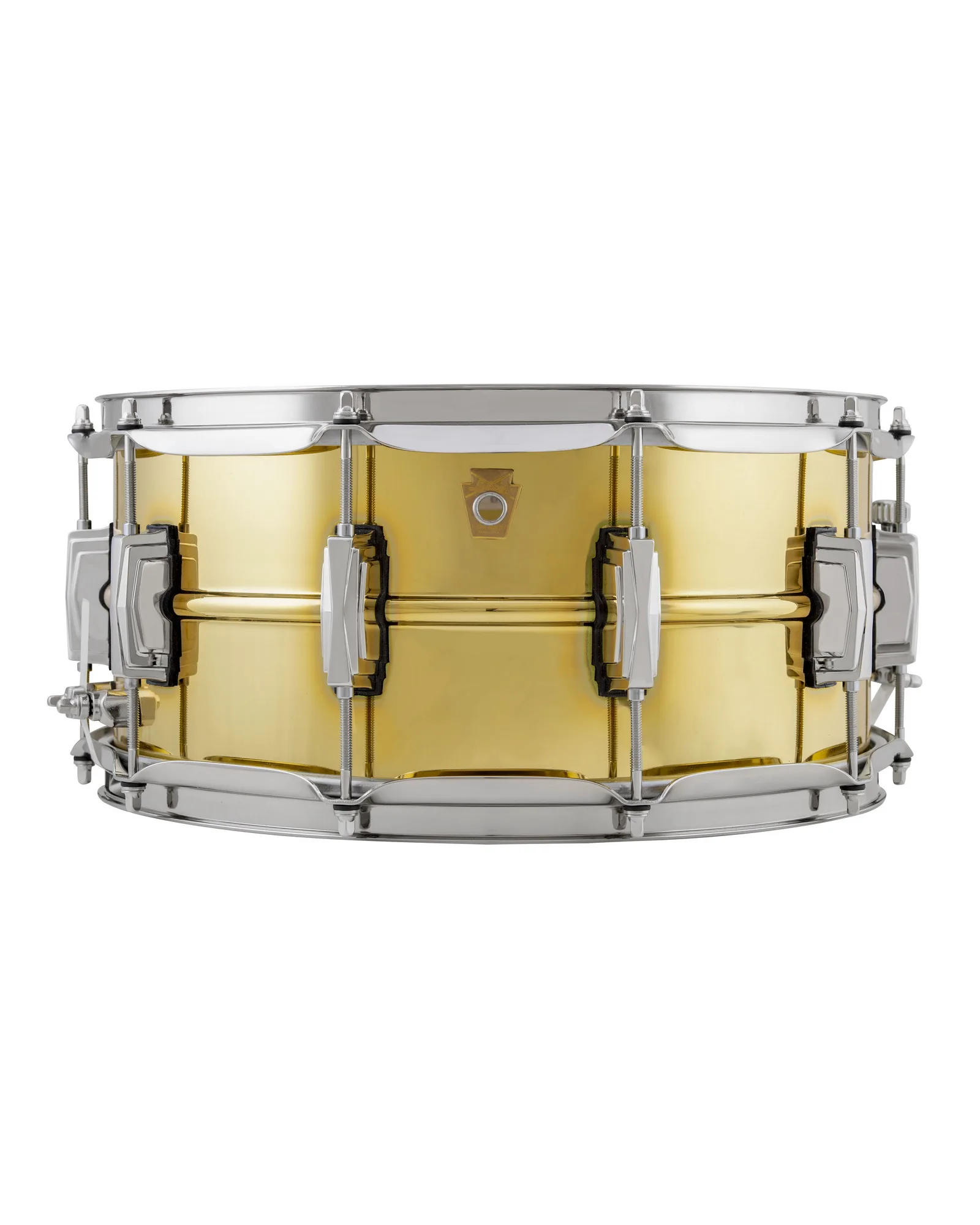 LB403 Ludwig Seamless Metal Super Brass 6.5x14 A Ludwig Snare Drum LB403 - Image 1