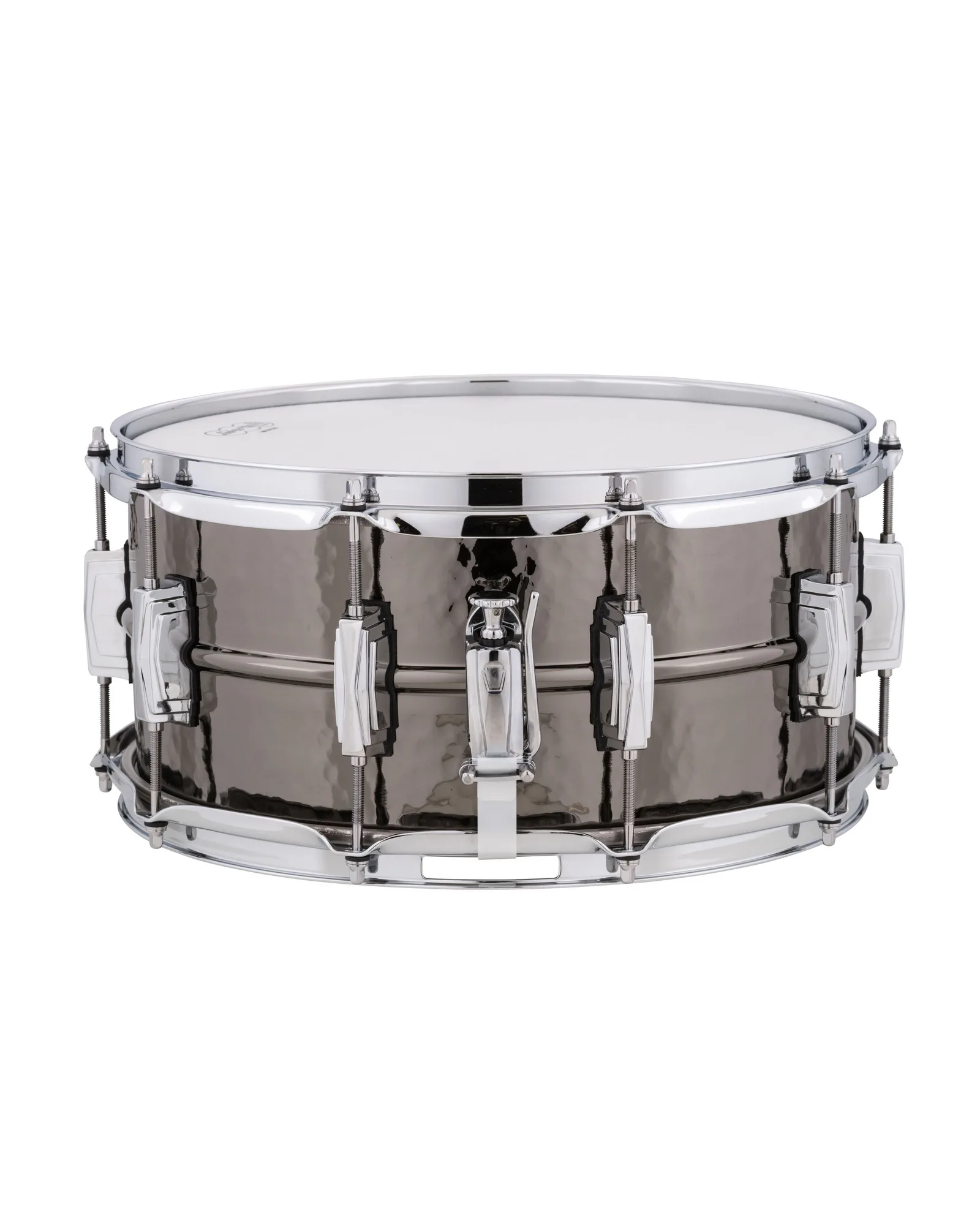 Black Beauty Brass Shell Snare. 6.5x14" Hammered Shell, Imperial Lugs Ludwig Snare Drum LB417K - Image 1
