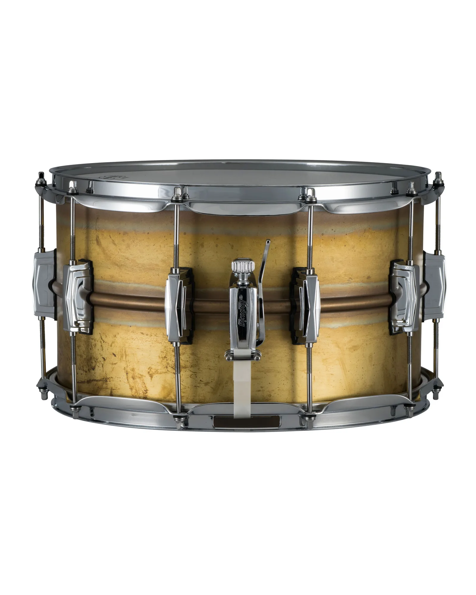 LB484R_Ludwig_SeamlessMetal_RawBrass_8x14_B.psd Ludwig Snare Drum LB484R - Image 1