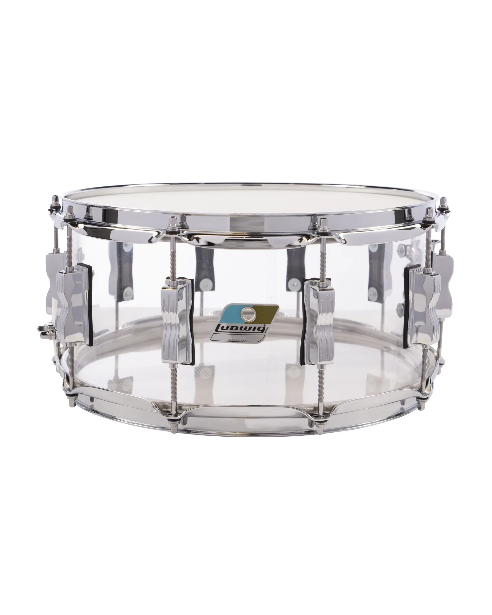 Ludwig Drums Clear Vistalite Snare Drum Ludwig Snare Drum LS903VXX38 Vistalite - Image 1