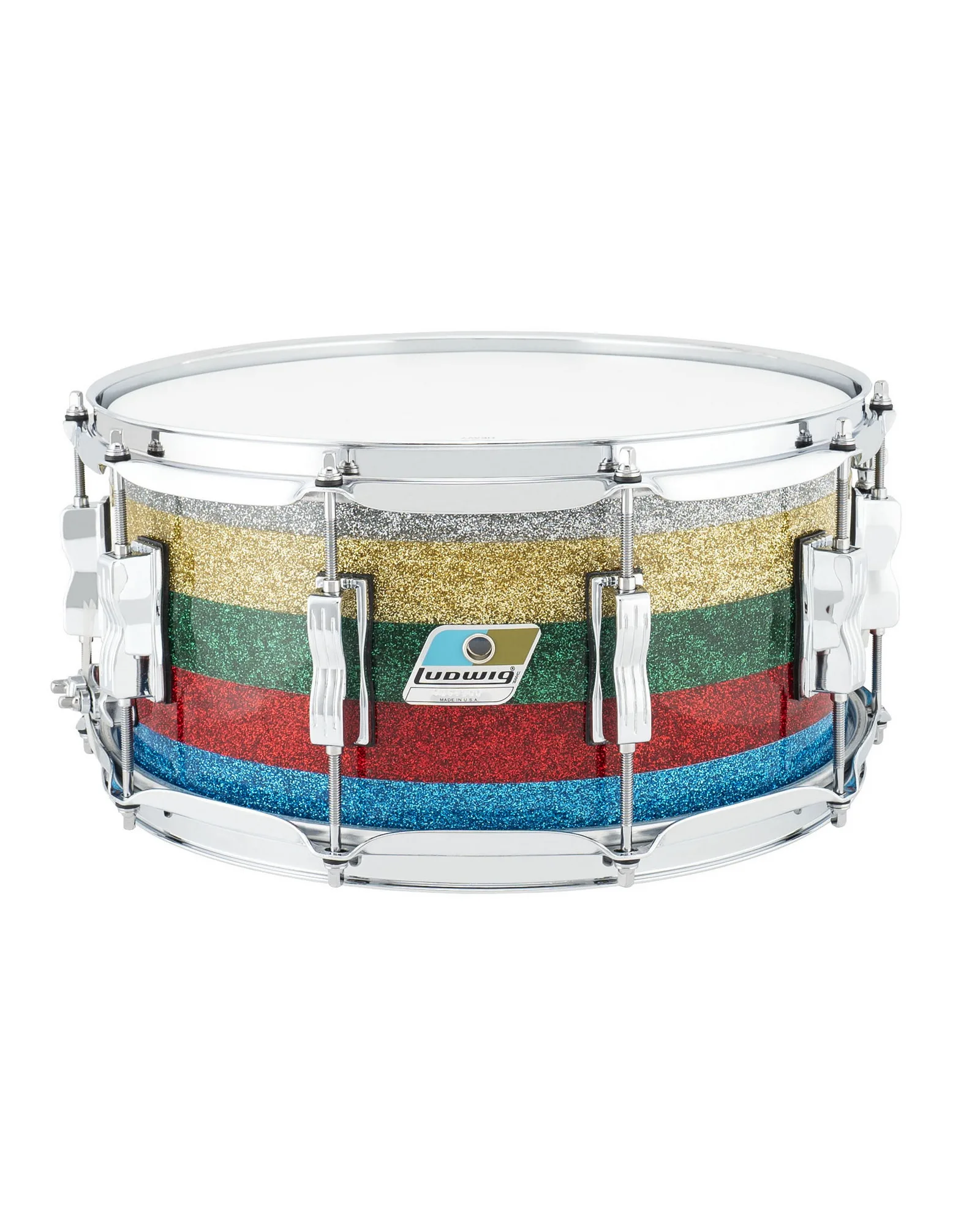 LS903VXXE5_Ludwig_Vistalite_Salesman sparkle_6.5x14 Snare drum_A.psd Ludwig Snare Drum LS903VXXE5 Vistalite - Image 1