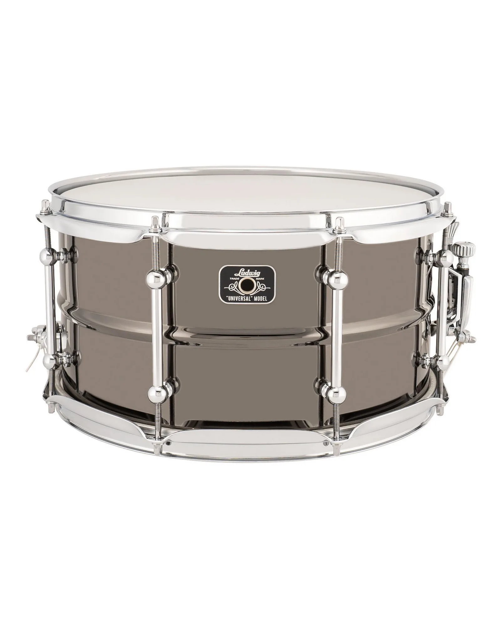 LU0713C_Ludwig_Universal_7x13 Snare Drum_Brass With Chrome_A.psd Ludwig Snare Drum LU0713C Universal - Image 1