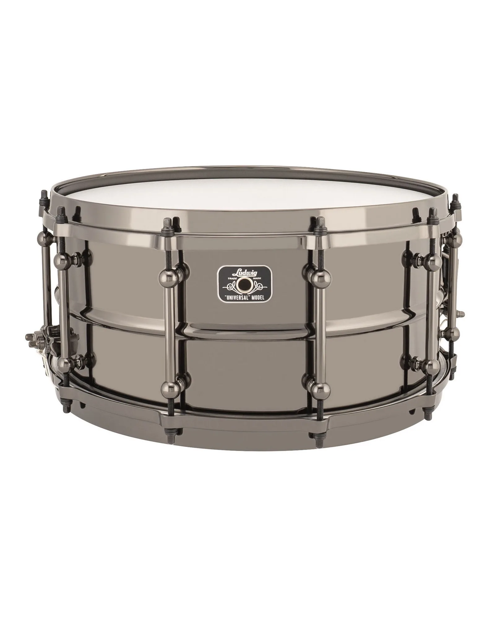 LU6514_Ludwig_Universal_6.5x14 Snare Drum_Brass_A.psd Ludwig Snare Drum LU6514 Universal - Image 1
