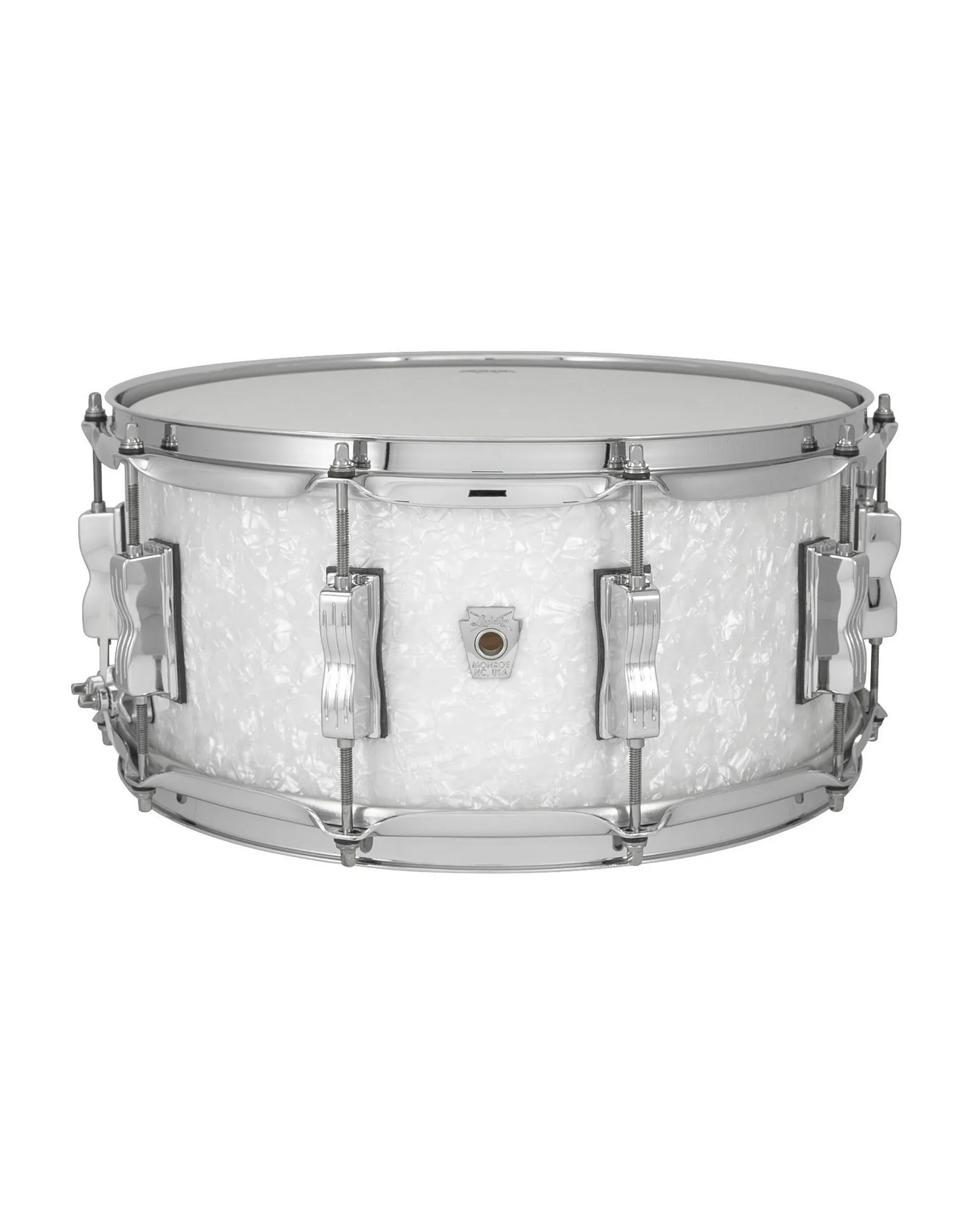 Ludwig Classic Oak 6.5x14 Snare Drum White Marine Pearl_LS764XX0P_A.psd Ludwig Snare Drum LS764XX0P Classic Oak - Image 1