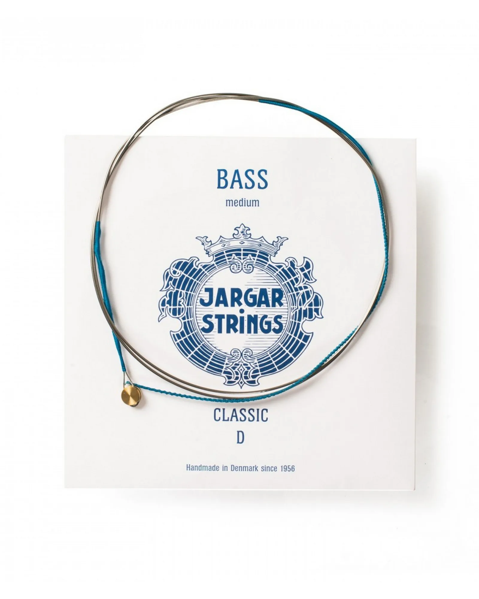 DOUBLE BASS STRING, CLASSIC D, BLUE BALL, SINGLE Jargar Strings Double Bass String, Classic D, Blue Ball, Single - Image 1