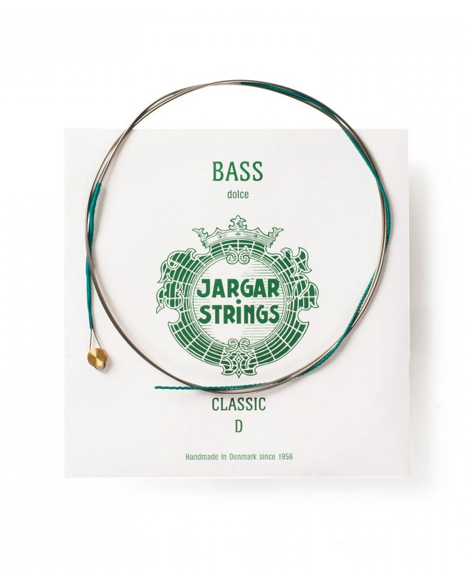 DOUBLE BASS STRING, CLASSIC D, GREEN BALL SINGLE Jargar Strings Double Bass String, Classic D, Green Ball Single - Image 1