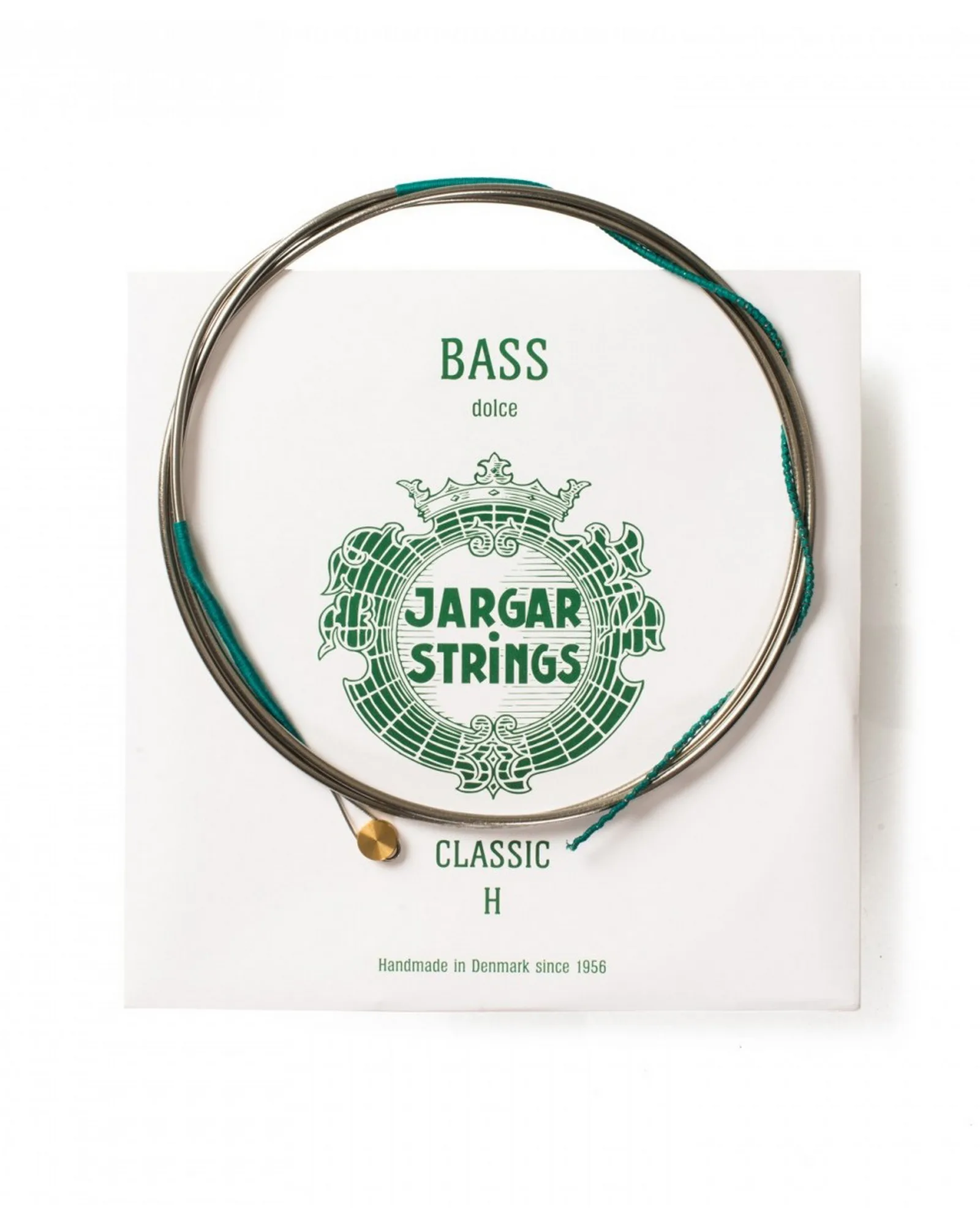 DOUBLE BASS STRING, CLASSIC H, GREEN BALL, SINGLE Jargar Strings Double Bass String, Classic H, Green Ball, Single - Image 1