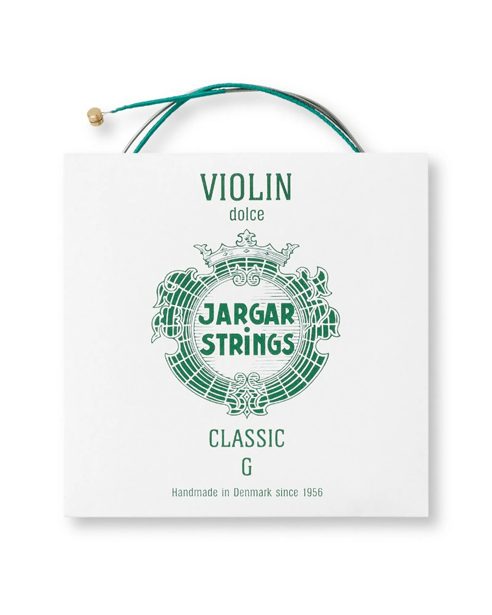 VIOLIN STRING, CLASSIC, G, BALL, GREEN, SINGLE Jargar Strings Violin String, Classic, G, Ball, Green, Single - Image 1
