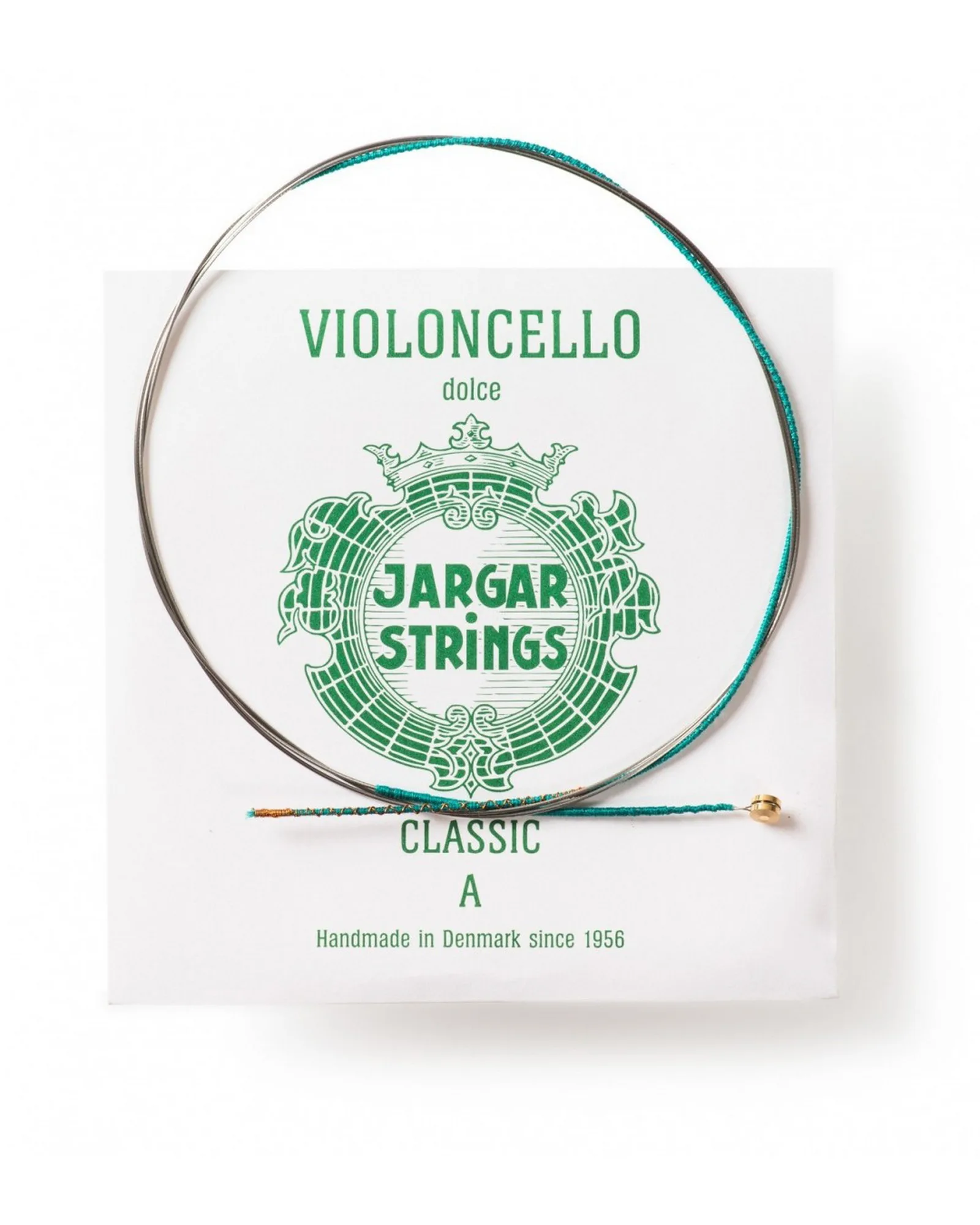 VIOLINCELLO STRING, CLASSIC A, GREEN BALL SINGLE Jargar Strings Violoncello String, Classic A, Green Ball Single - Image 1