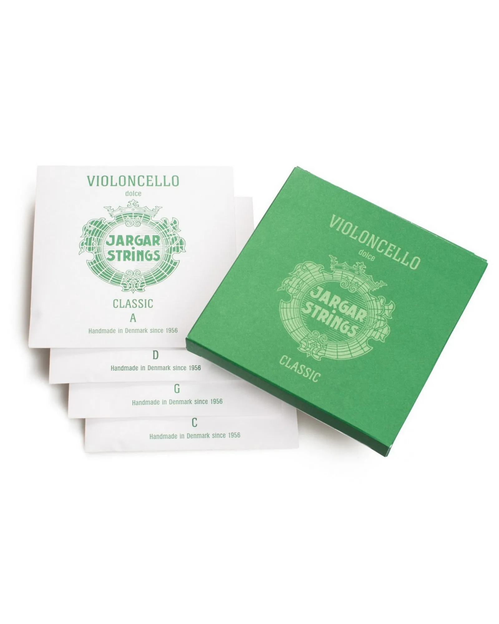 VIOLINCELLO STRING, CLASSIC, GREEN BALL SET Jargar Strings Violoncello String, Classic, Green Ball Set - Image 1